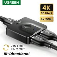 UGREEN HDMI Switch 4K 60Hz HDMI 2.0 Splitter Switcher 2 In 1 Out/1 In 2 Out, Bi-Directional HDMI Box