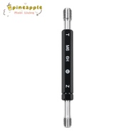 PINEAMY Thread Plug Gauge, M6*1.0 Hex Handle Measurement Hand Tool, Precision 6H Tolerance Double En