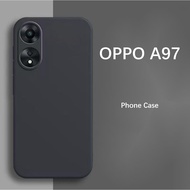 【rising star】 For OPPO A97 Case Fall prevention Silicone Full Case Classic Solid Color Phone Case Co