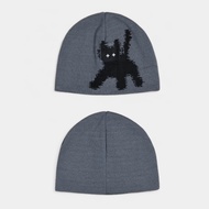 {M. Lu} AEAE Flashed Cats Eye Beanie Fur Hat