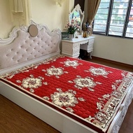 Sheepskin bed carpet, velvet bed carpet, multi-purpose, 3-layer bed carpet - White Cotton Material) 