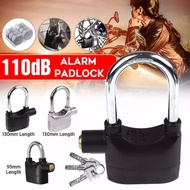 Padlock Siren Alarm For Motorcycle Short Bicycle Lock