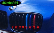 BMW 1 -series (F20/F21) ชุดแถบสี​ครอบกระจังหน้ารถ​ / ติดตั้งง่าย​ / พลาสติก​ทนทาน​ / Mpaket {จัดส่งด