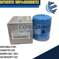 TAN CHONG NISSAN OIL FILTER 15208-H8903MY / 15208-H8903AP VANETTE C22 SUNNY B11 / B13 AD RESORT Y10