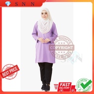 💎SNN BAJU SUKAN LABUH TSHIRT MUSLIMAH HAZEL TD WARDAH JERSEY TSHIRT MUSLIMAH JERSEY LABUH IRONLESS R