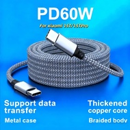 PD 60W 3m 5m 8m Type C to Type C Cable C to C  Extension Cable for xiaomi 15T 15TPro type c fast cha