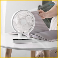 BTM USB Desk Fan Small Table Fan Oscillating Fan for Head Rotating Adjustment Portab