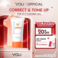 YOU TOP 1 Tone Up UV Elixir Sunscreen Sunbrella SPF 50+ PA++++ 40ml Extra Natural Glow Non-Sticky Su