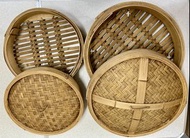 全新未使用 竹蒸籠套裝 (14.5吋 & 12吋) | Unused Bamboo Steamer Set (14.5" & 12")