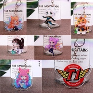 Acrylic mica keychain lol league of legends Yasuo rin irelia leesin kaisa jinx ezreal yi lux xayah