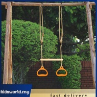 Trapeze Swing Bar Adjustable Gym Rings Obstacle Ring for Home Gym Playground