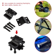 98D Adjustable Bipod Adapter with 20mm Rail Barrel Tube Mount for Picatinny Weaver Scope Flash 7T4