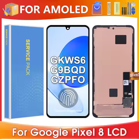 Pixel 8 For AMOLED For Google Pixel 8 GKWS6 G9BQD GPJ41 LCD Display Touch Screen Digitizer Assembly 
