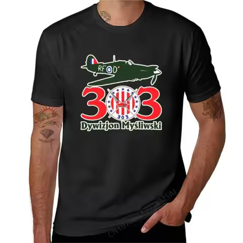 Hurricane No. 303 Fighter Squadron RAF - Polish tagged - Clean Style T-Shirt new edition heavyweight