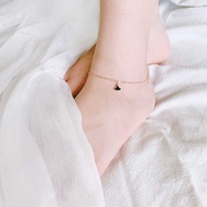 Korean Version Korean Style s999 Sterling Silver Small Skirt Anklet Female Simple ins Trendy Fan-Sha