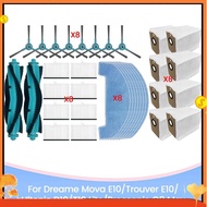34PCS for   E10/Trouver E10  D10/T10 Lite  Q8 Max Accessories Kit Brush HEPA Filter Mop Dust Bag