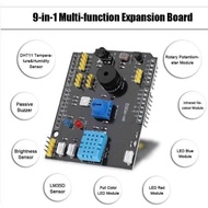 9 In 1 Multi-function Expansion Board Sensor DHT11 LM35 Temperature Humidity For Arduino UNO RGB LED