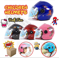 Helmet Motorcycle Safety Helmet Kid Half Face Plain Colour Topi Keledar Kanak Kanak helmet motor budak
