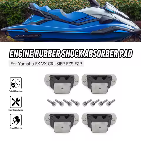 4PCS Motorcycly Rubber Bracket 67X-44517-00-5B Engine Mount Parts For Yamaha WaveRunner FX VX CRUSIE