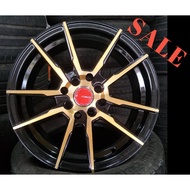 Sport Rim Car 7x15 Rays WT622 8H ET35 Wheel 1set Black Yellow