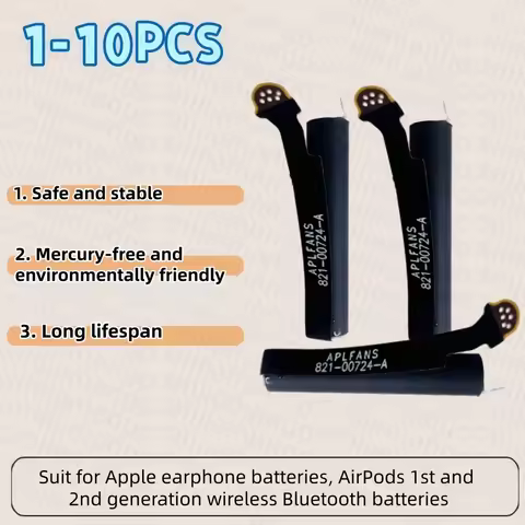 New 25mAh Battery For Airpods 2nd 1st A1722 A2032 A2031 A1604 A1523 For AirPods 1 2 Rechargeable Hea