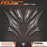 UV TRANSPARENT STRIPING MIO M3 125 IP 24 YAMAHA M3/Z/S 125 CLEAR MATERIAL STICKER MIO 125 2014