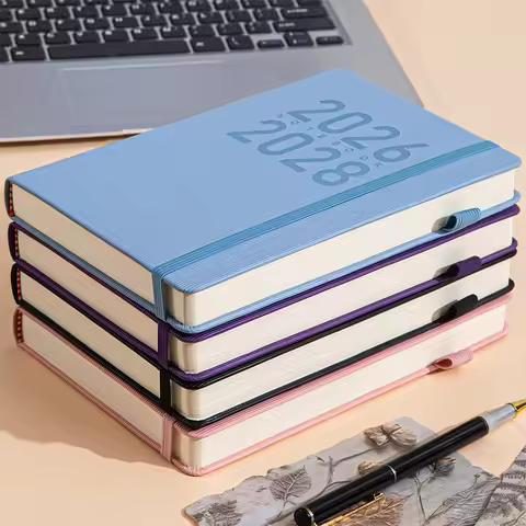 3-Year Monthly Planner Calendar Diary Writing 2026-2028-January To December Minimalist Design Note B