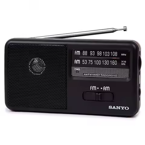 Desktop radio am/fm radio sanyo model ks102n