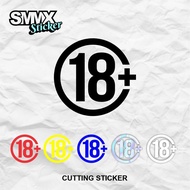 Cutting Sticker 18+ plus