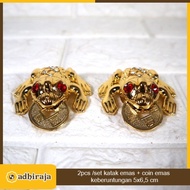 Lucky Frog Gold Coin Frog Lucky Fortune Fengshui 2 pcs