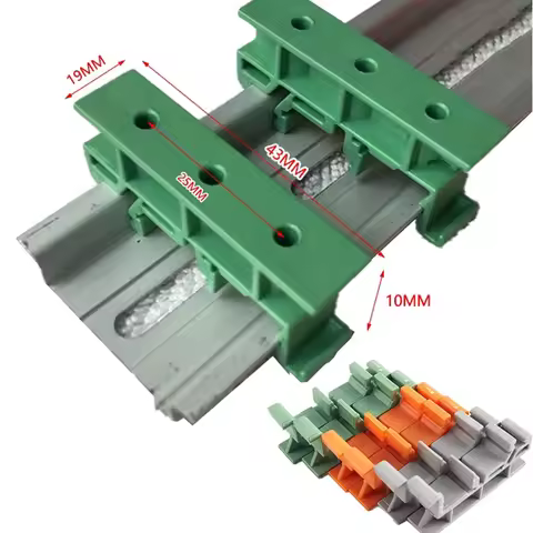 4PCS/Set PCB 25mm DIN Rail Mounting Adapter Circuit Board Bracket Holder Carrier Clips Control Board