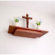 Christian wall-mounted altar, wooden wall-mounted altar, ancestral altar