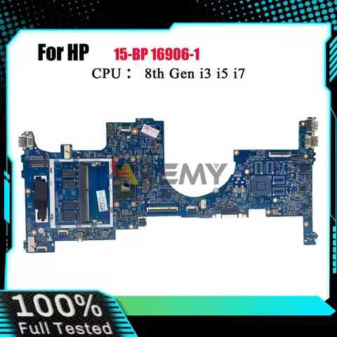 16906-1 934998-001 934998-601 Laptop Motherboard For HP Envy X360 15-BP With i5 i7 7th 8th Gen CPU D