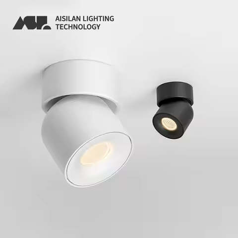 Aisilan Surface Mounted LED Downlight Indoor Ceiling Light 7W/9W CRI97 Dimmable Adjustable Angle for