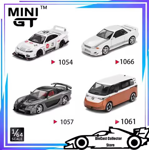 MINI GT 1/64 Nissan LB-Super Silhouette S15 Skyline GT-R (R32) Volkswagen ID.Buzz Candy Mazda RX-7 V