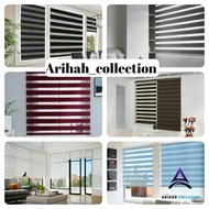 Bidai Tingkap Modern Zebra Blinds | Blind Curtain | Zebra Bidai Outdoor | Roller Blind for Home Deco