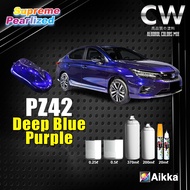 2K Paint 【 AIKKA PZ42 Deep Blue Purple 】 SUPREME PEARLIZED Color Car Motor Paint DIY Aerosol Spray C