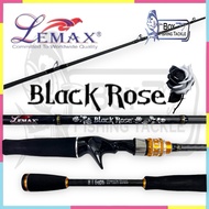 LEMAX BLACK ROSE SPINNING BC BAITCASTING ROS FISHING ROD ONE PIECE ROD