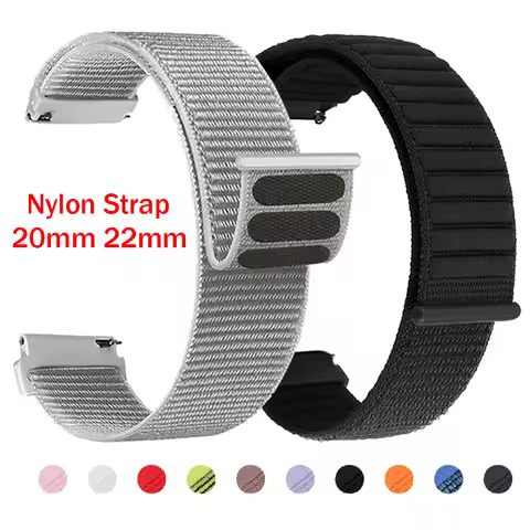 20mm/22mm Nylon Bracelet For COLMI M42 P82 V70 P60 P68 P73 P71 P81 C81 Replace Watchstrap For Huawei