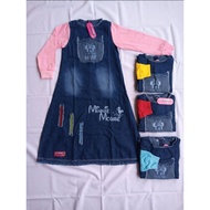 Minnie mouse Jeans Gamis For Children/Gamis 2-10 Years/Levis Clothes For Children