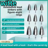 WITTE Tube Plumb, Weight 3.5g 5g 7g 10g 14g 20g Fishing Weight Sinker, Pendant Sinker Multi-Weight K