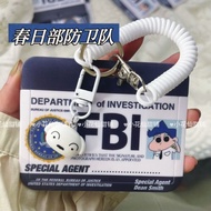 lanyard card holder lanyard card Federal Investigation Ika FBI Meal Card Slide Cover Bus Subway ID C