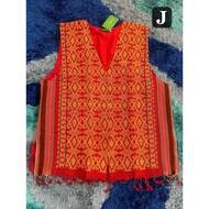 BAJU BURUNG SIDAN VEST ETNIK IBAN SARAWAK