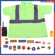 Kids Role Play Costumes Dress up Dramatic Clothes Traffic Police Performance Children's Costumes/dan