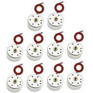 10Pcs 1.5V 3V 6V 7000rpm Small R300C Micro DC Generator Mini Electric Motor with Wire for DIY Toys W