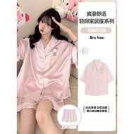 pyjamas pyjamas women HelloKitty 2025 Cool Silk Pyjamas - Summer Lightweight Women's Set