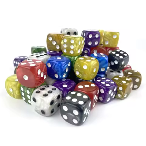 10/PCS/Set D6 6 Faces Round edge Dice 12mm D6 Dice Acrylic 6 faces D6 Dice With role Edges For Casin