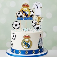 REAL MADRID/TOPPER CAKE REAL MADRID CUSTOM NAME REAL MADRID THEME BIRTHDAY CAKE DECORATIONS