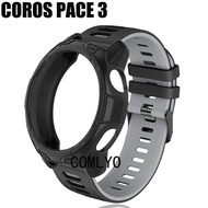 For Coros Pace 3 Case Bumper TPU Soft Cover Protector shell Pace3 Strap Silicone Band for Women Men 