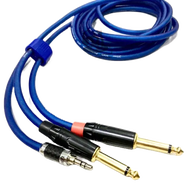 Dây rắc 3.5 li ra 2 Jack 6 ly dây 2 mét phát nhạc latop máy tính điện thoại